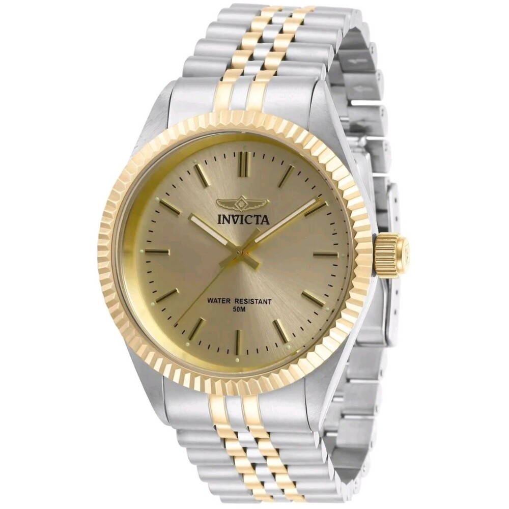 Invicta Specialty Men's Quartz Watch 43mm Two Tone Steel Gold 29382 Brand New
